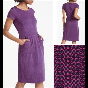 Boden glass frame print casual dress Sz 6